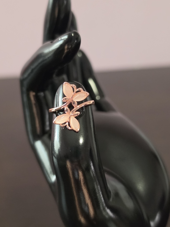 no brand Jewelry - Rose Gold Toned Butterfly Ring - Sz 6 - Women Jewelry